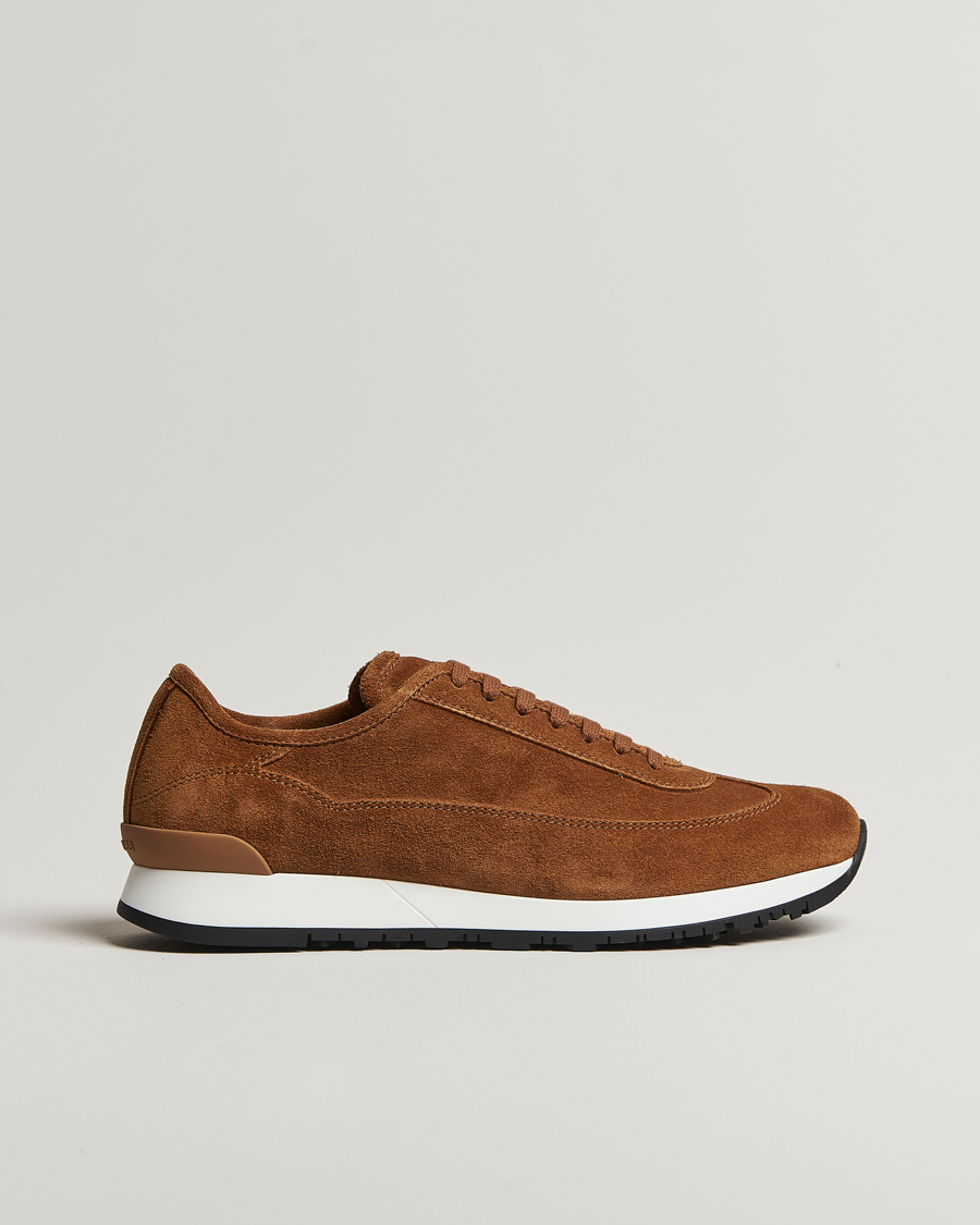 Homme | John Lobb Foundry Luxury Running Sneakers Tobacco | John Lobb | Foundry Luxury Running Sneakers Tobacco