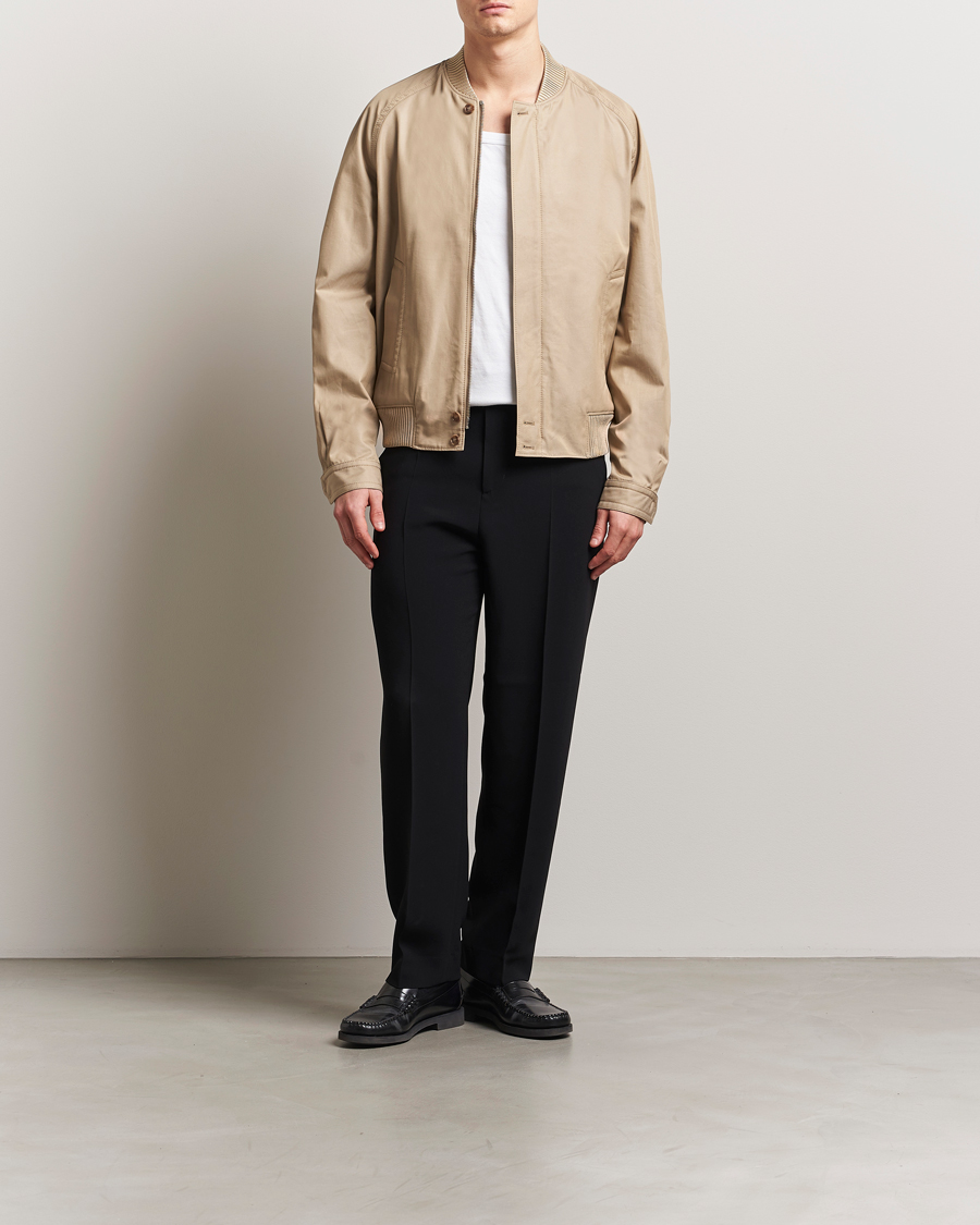 Homme | Manteaux Et Vestes | Filippa K | Cotton Track Jacket Khaki Beige
