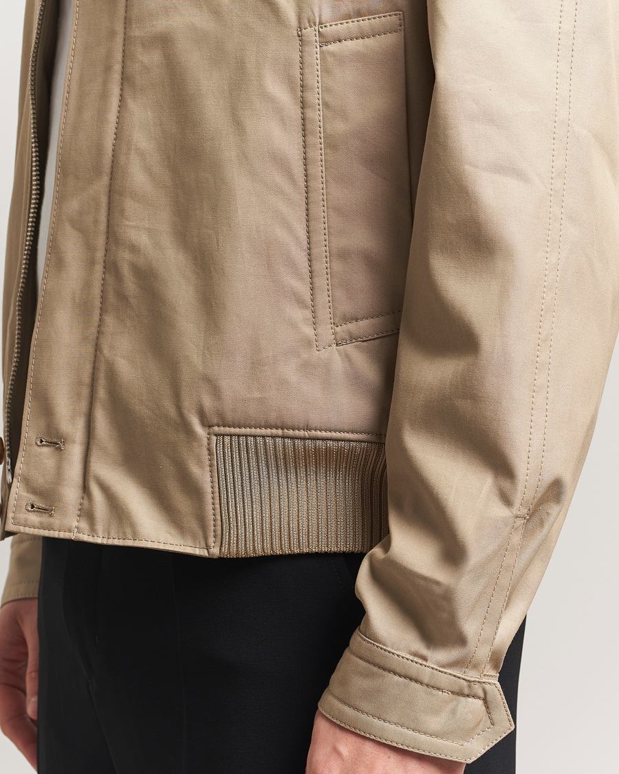Homme | Manteaux Et Vestes | Filippa K | Cotton Track Jacket Khaki Beige