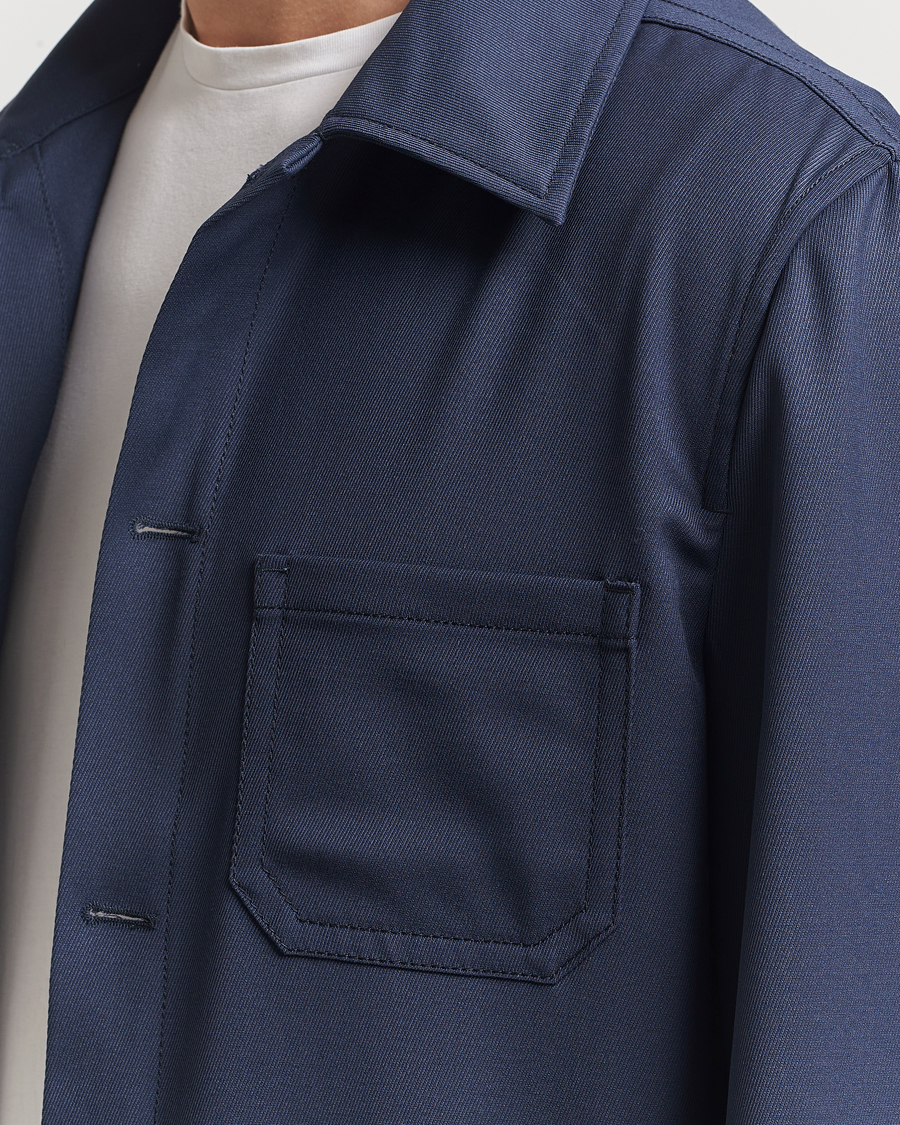 Homme | Manteaux Et Vestes | Filippa K | Work Shirt Jacket Dusk Blue