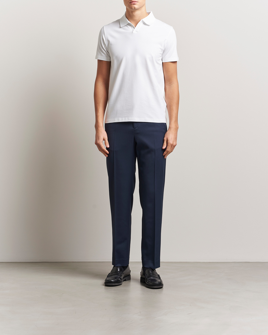 Homme | Pantalons | Filippa K | Tailored Twill Drawstring Trousers Dusk Blue