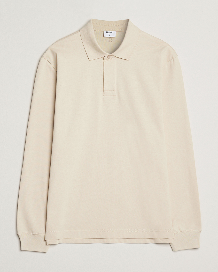 Homme | Pulls Et Tricots | Filippa K | Heavy Cotton Rugby Shirt Cream White