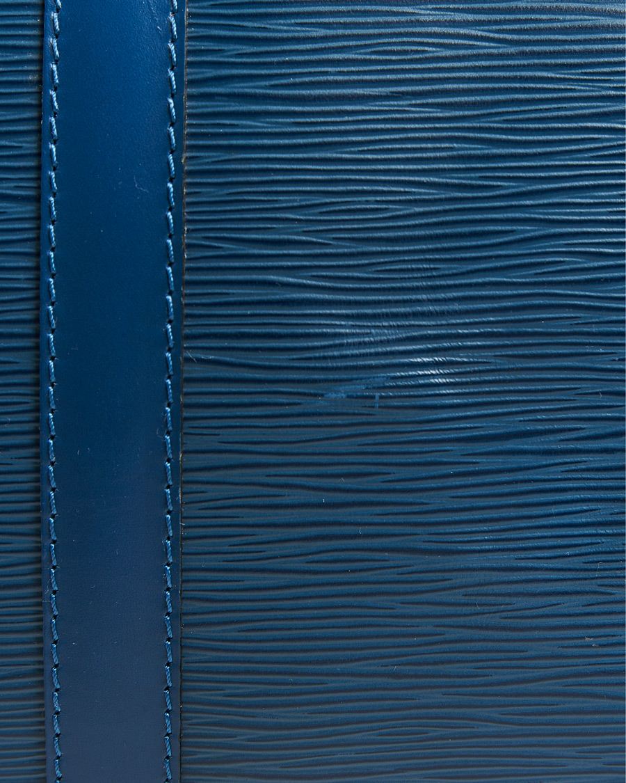 Homme | Louis Vuitton Pre-Owned Keepall 45 Epi Leather Bag Blue | Louis Vuitton Pre-Owned | Keepall 45 Epi Leather Bag Blue