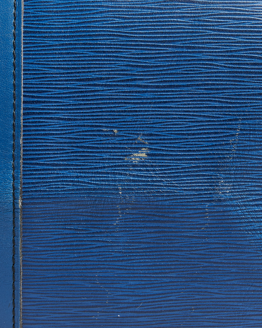 Homme | Louis Vuitton Pre-Owned Keepall 55 EPI Leather Bag Blue | Louis Vuitton Pre-Owned | Keepall 55 EPI Leather Bag Blue