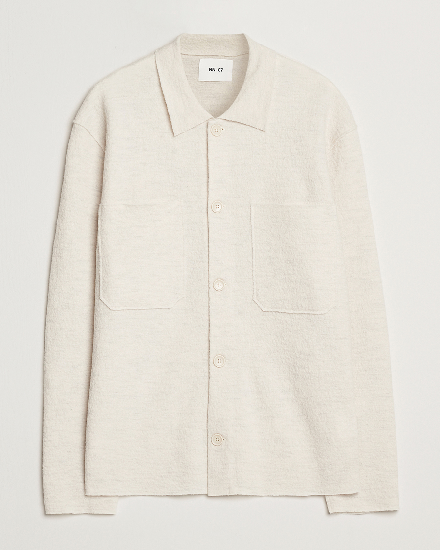 Homme | Pulls Et Tricots | NN07 | Jonas Boiled Wool Cardigan Ivory