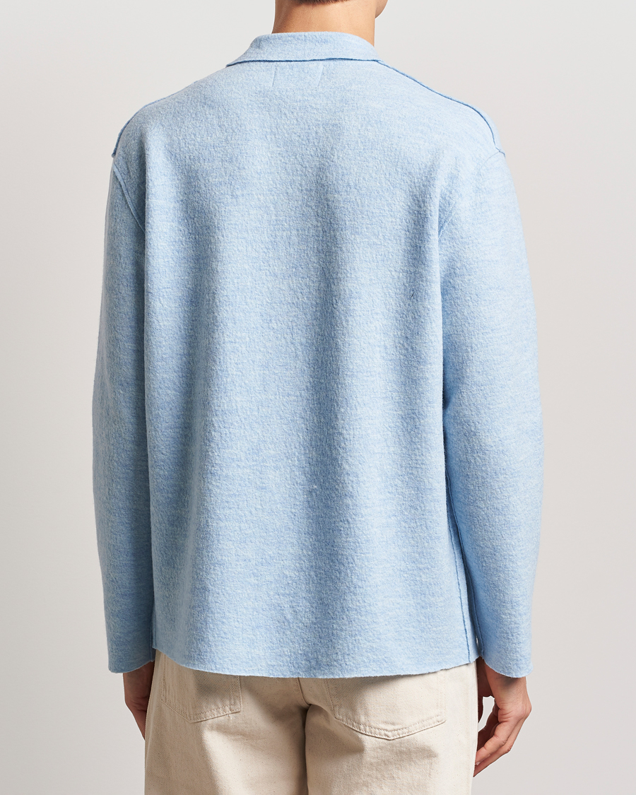 Homme | Pulls Et Tricots | NN07 | Jonas Boiled Wool Cardigan Powder Blue