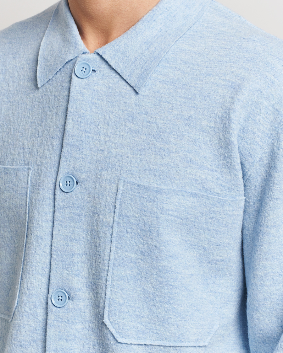 Homme | Pulls Et Tricots | NN07 | Jonas Boiled Wool Cardigan Powder Blue