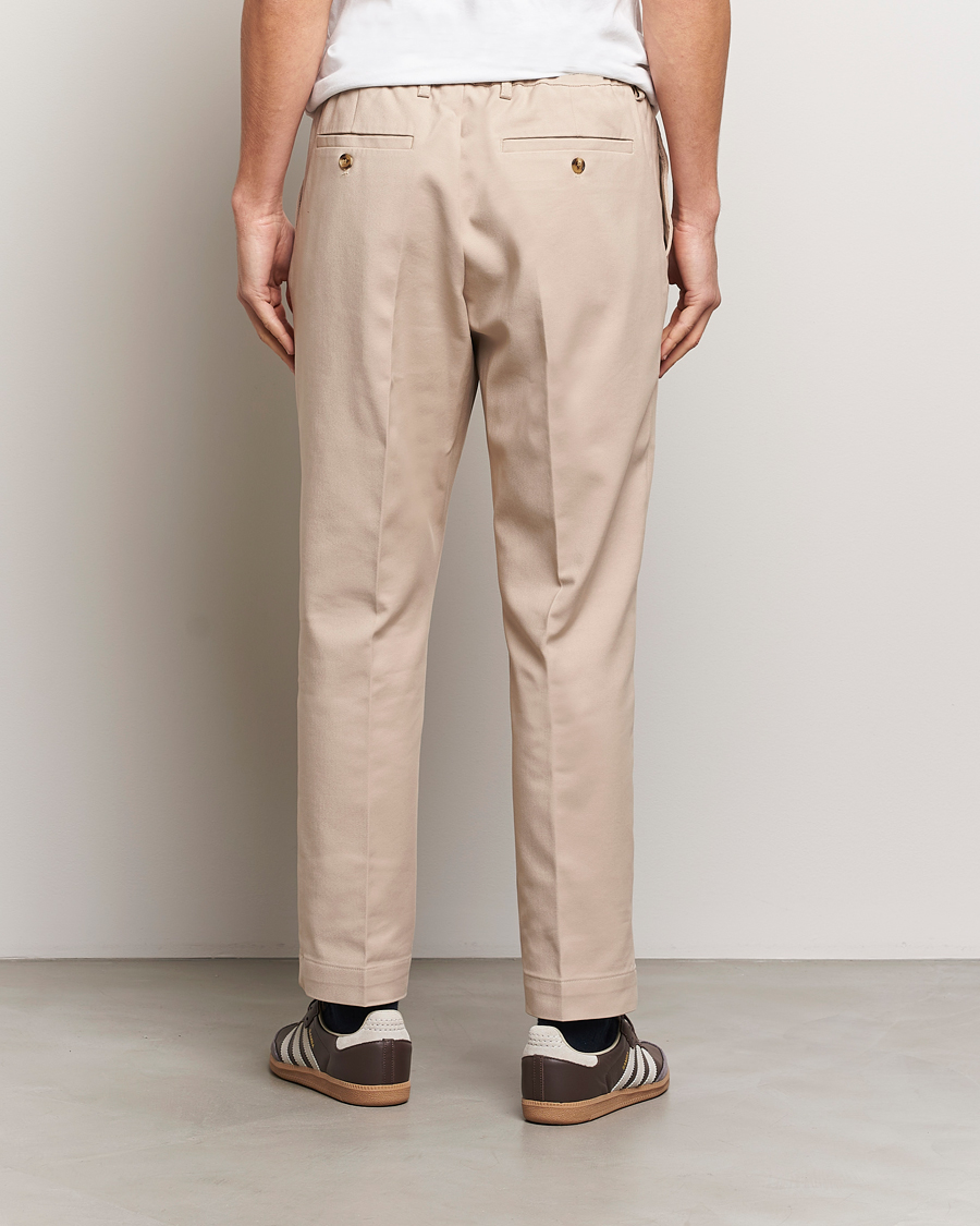 Homme | Pantalons | NN07 | Billie Cotton Drawstring Trousers White Pepper