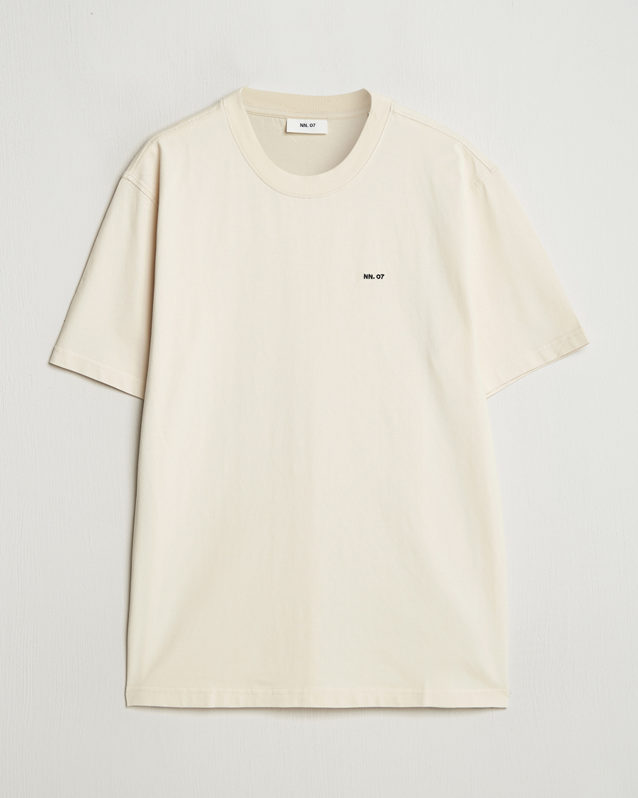 Homme | T-shirts | NN07 | Adam Logo Crew Neck T-Shirt Ivory