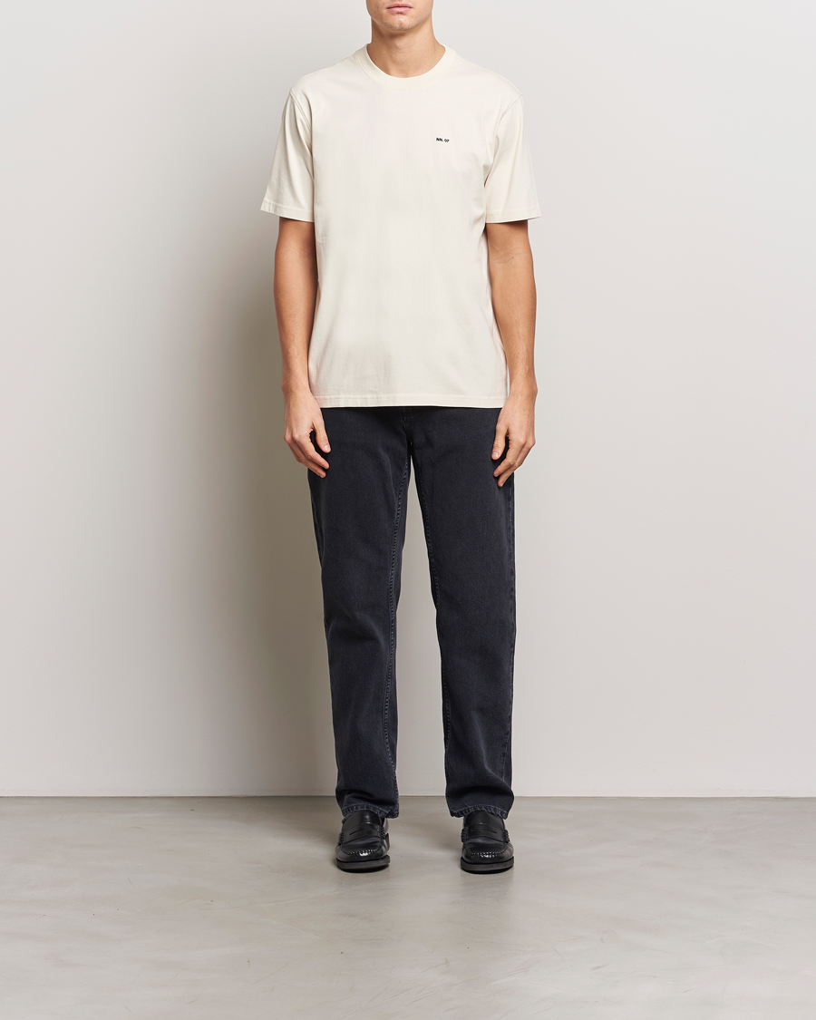 Homme | T-shirts | NN07 | Adam Logo Crew Neck T-Shirt Ivory