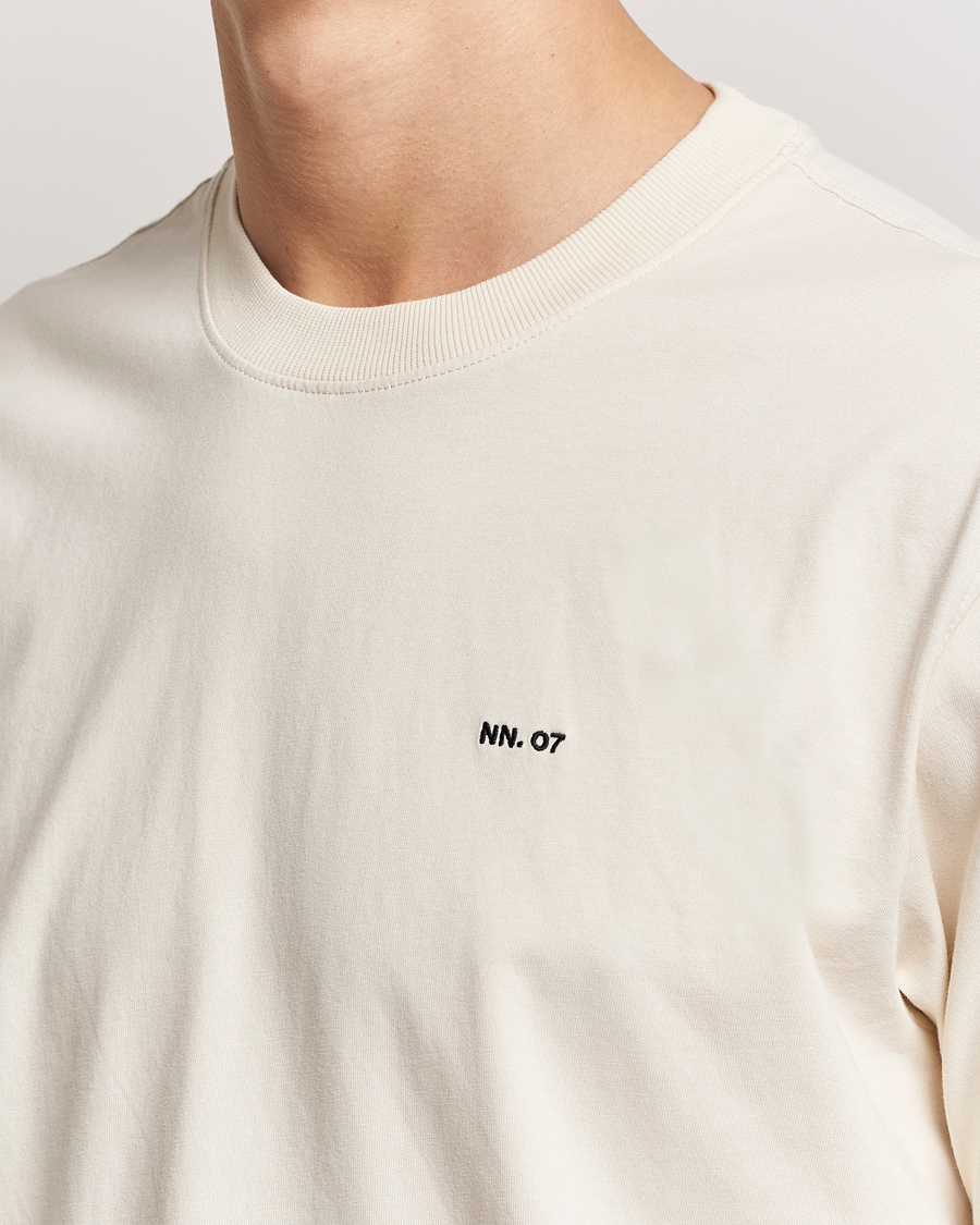 Homme | T-shirts | NN07 | Adam Logo Crew Neck T-Shirt Ivory