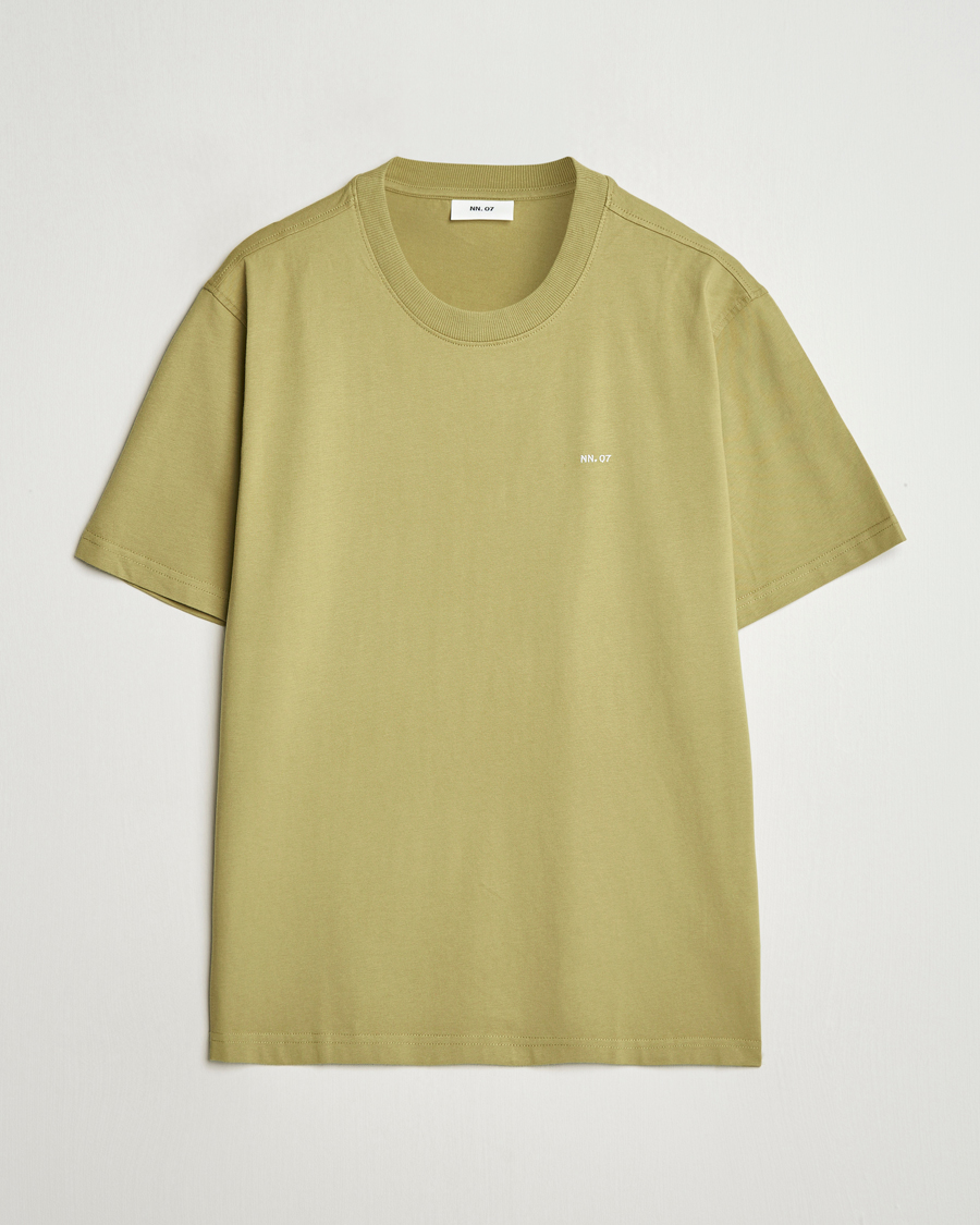 Homme | T-shirts | NN07 | Adam Logo Crew Neck T-Shirt Evergreen