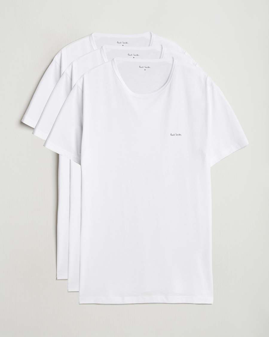 Homme | T-shirts | Paul Smith | 3-Pack Crew Neck T-Shirt White