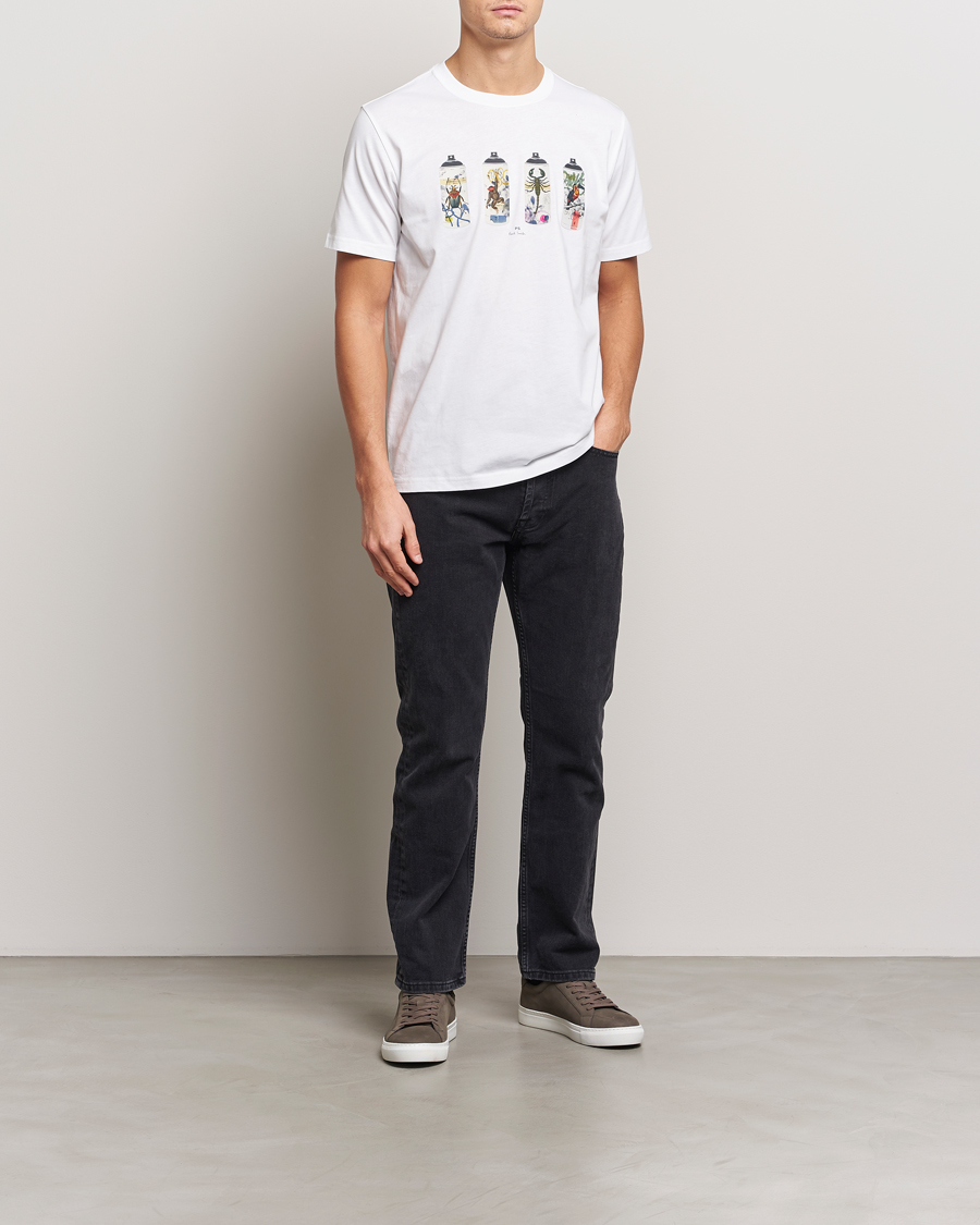 Homme | T-shirts | PS Paul Smith | Spray Cans Crew Neck T-Shirt White