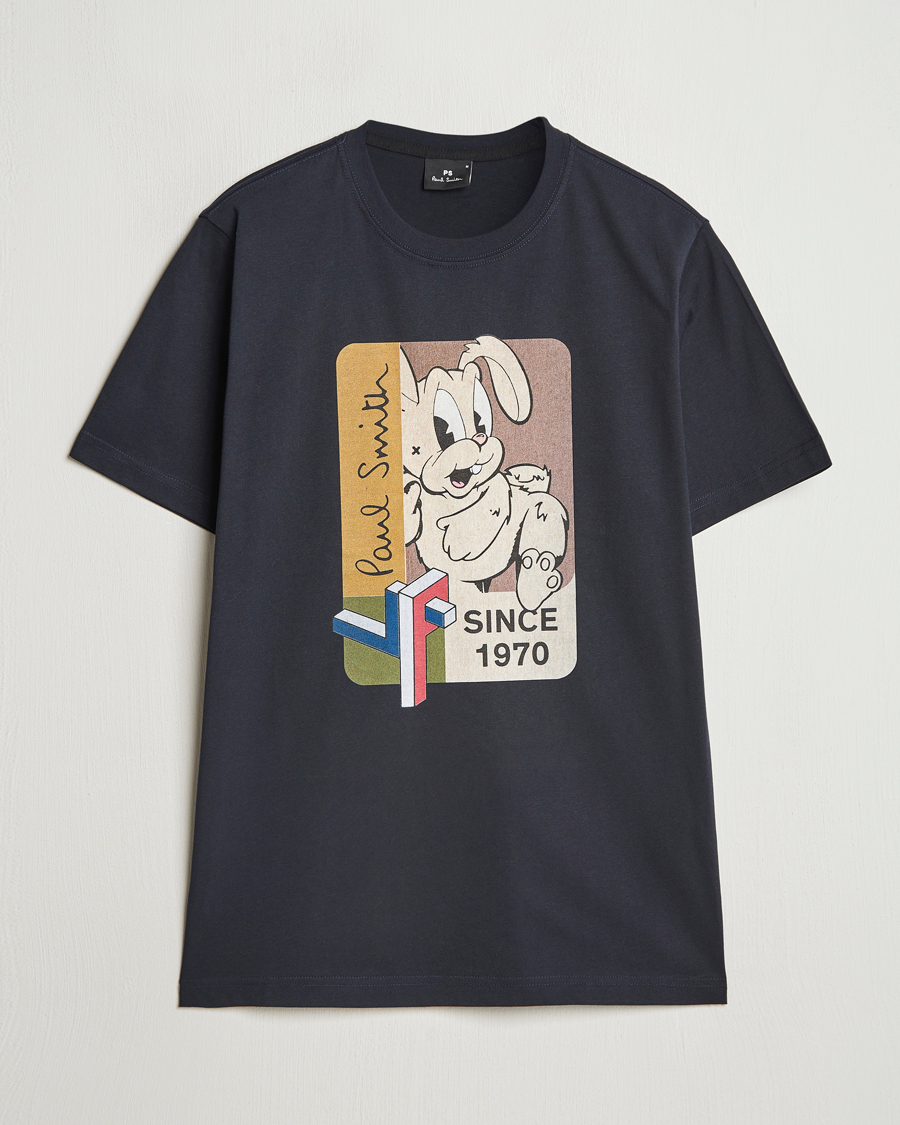 Homme | T-shirts | PS Paul Smith | 70's Bunny Crew Neck T-Shirt Navy