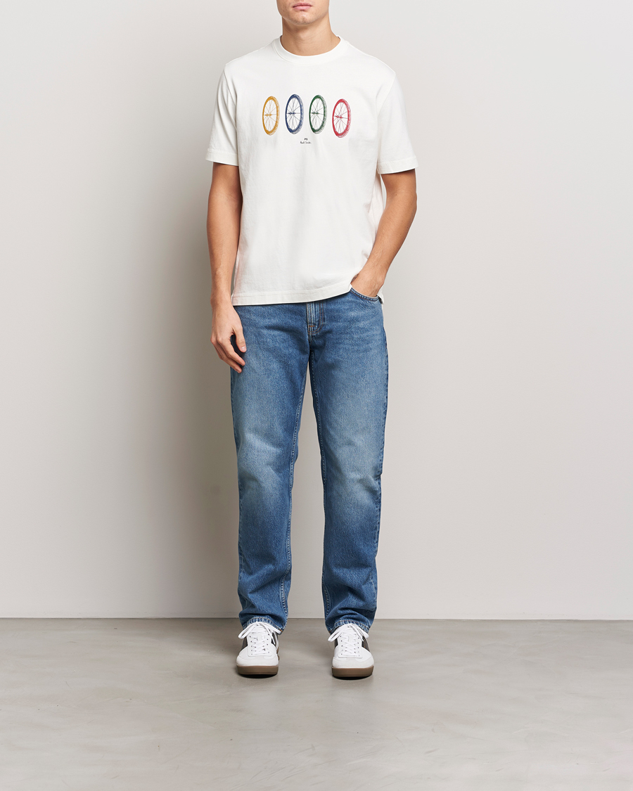 Homme | T-shirts | PS Paul Smith | Bike Tyres Crew Neck T-Shirt White