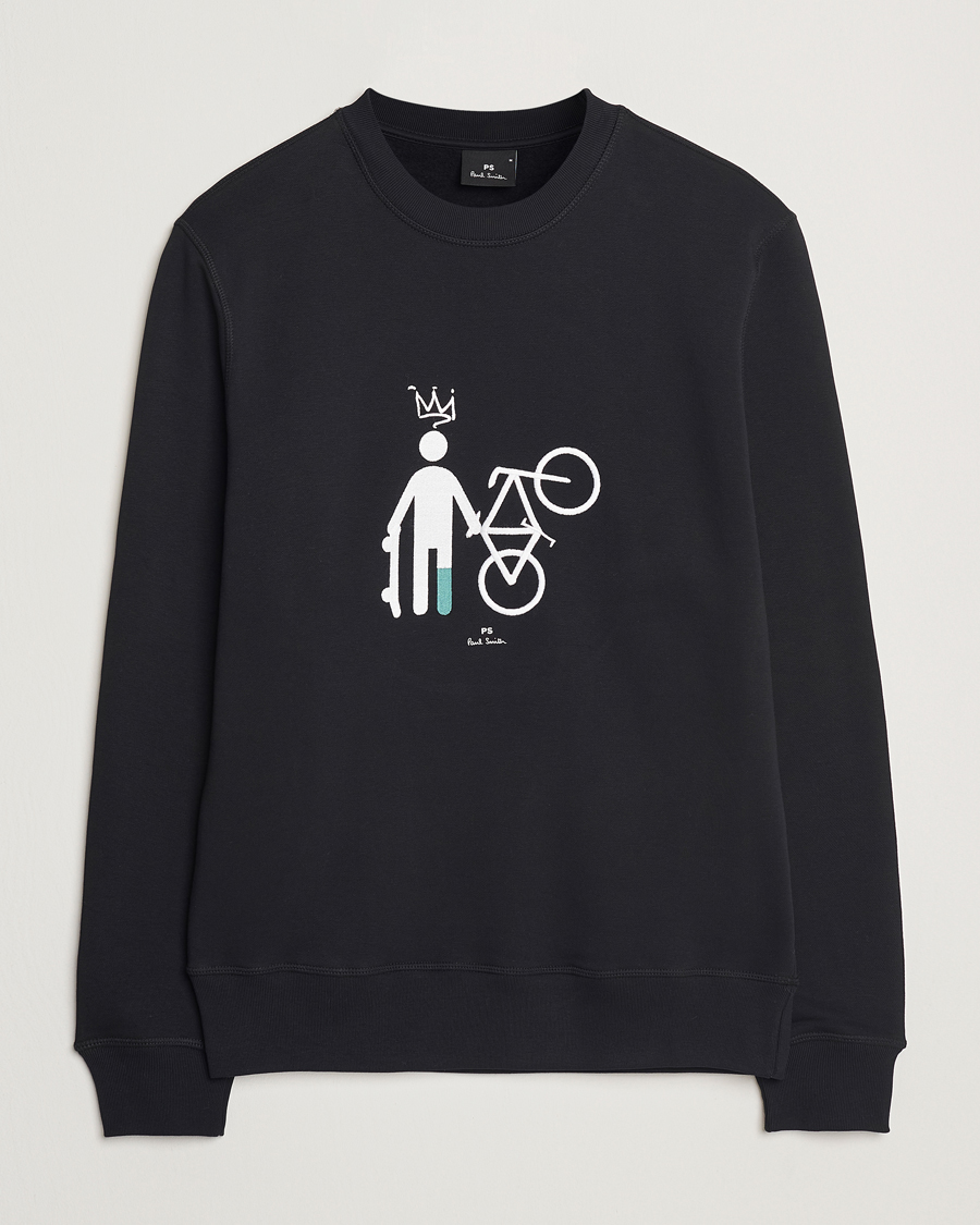 Homme | Pulls Et Tricots | PS Paul Smith | Skater Bike Crew Neck Sweatshirt Black