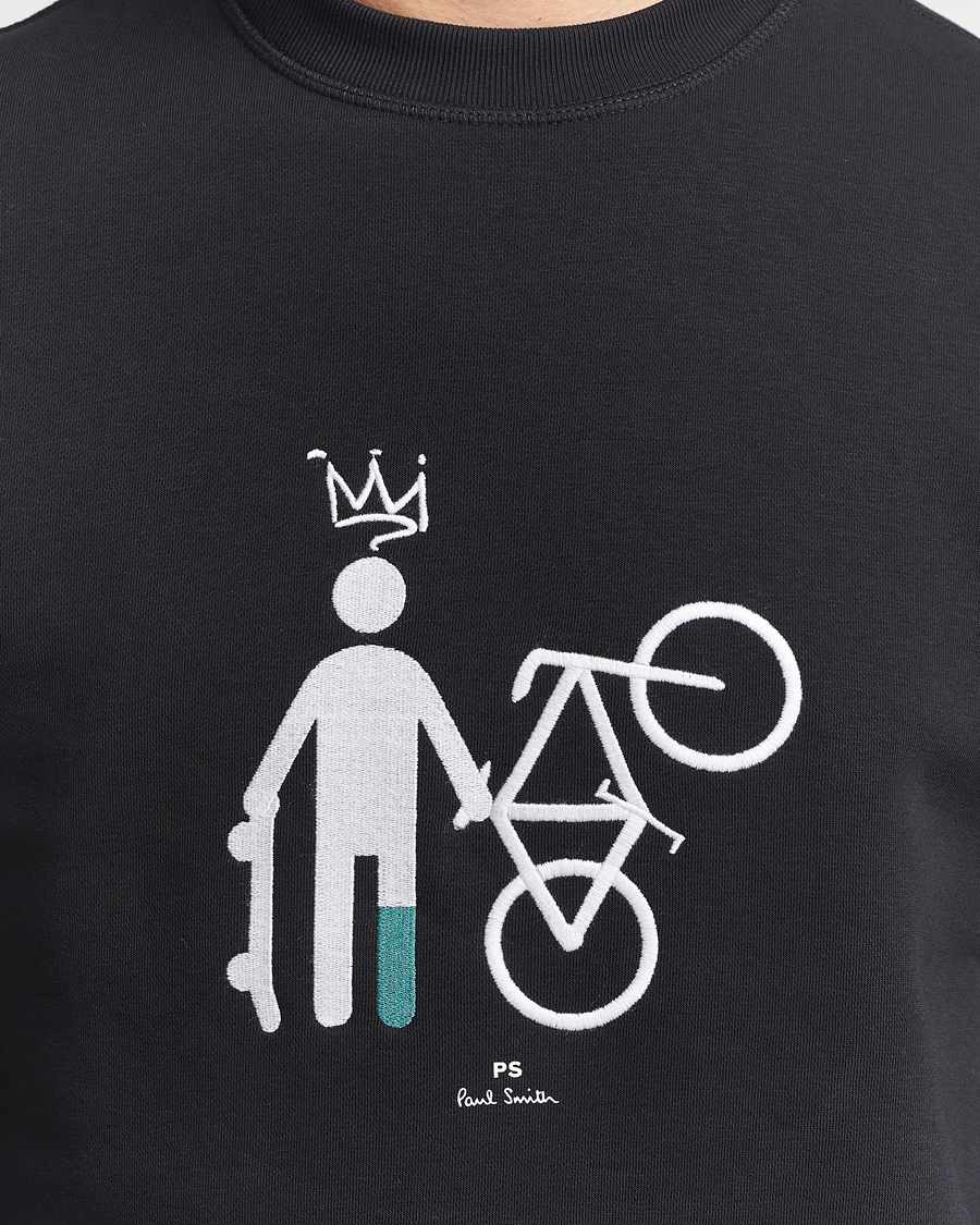 Homme | Pulls Et Tricots | PS Paul Smith | Skater Bike Crew Neck Sweatshirt Black