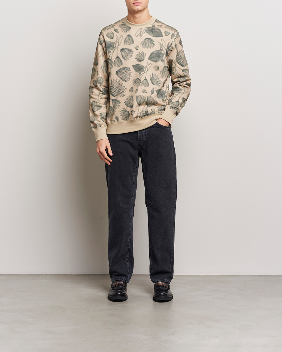 Homme | Pulls Et Tricots | PS Paul Smith | Flower Printed Crew Neck Sweatshirt Light Brown