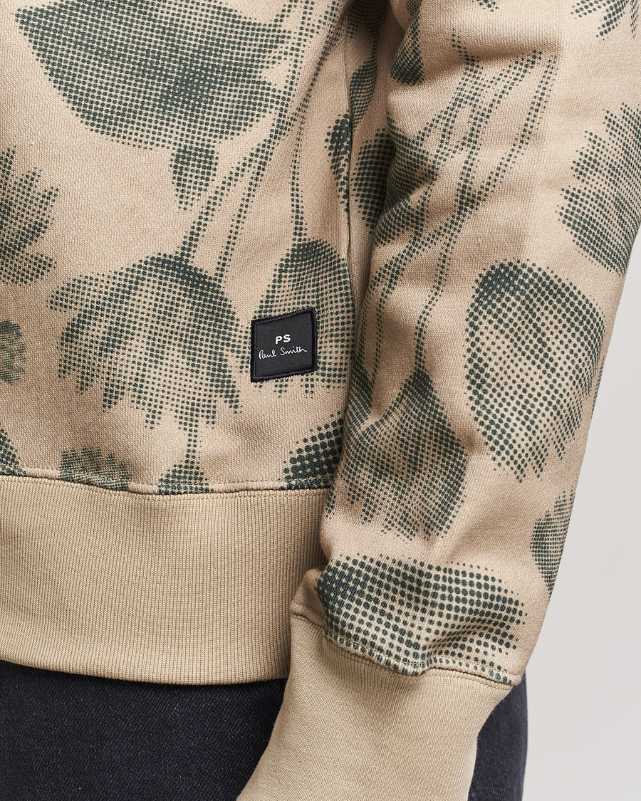 Homme | Pulls Et Tricots | PS Paul Smith | Flower Printed Crew Neck Sweatshirt Light Brown