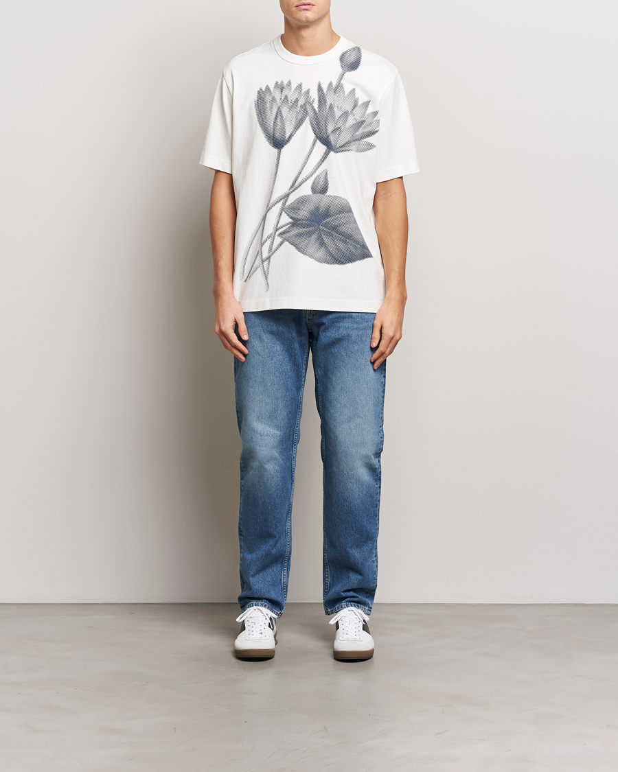 Homme | T-shirts | PS Paul Smith | Flower Printed Crew Neck T-Shirt White