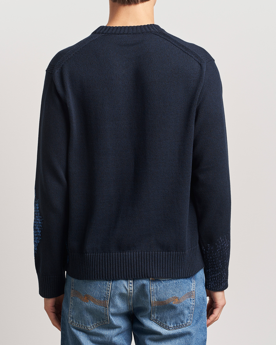 Homme | Pulls Et Tricots | PS Paul Smith | Flower Printed Knitted Crew Neck Navy