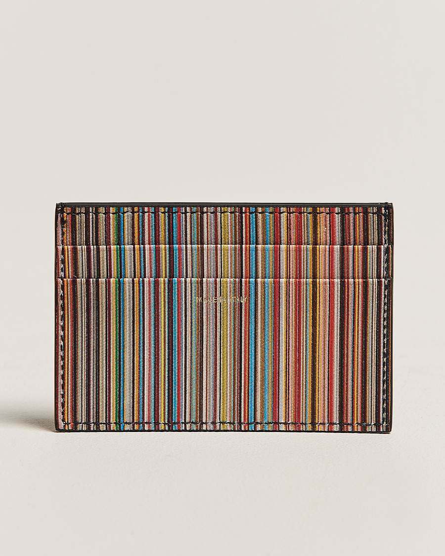 Homme | Portefeuilles | Paul Smith | Paul SmithSignature Stripe Card HolderBlack