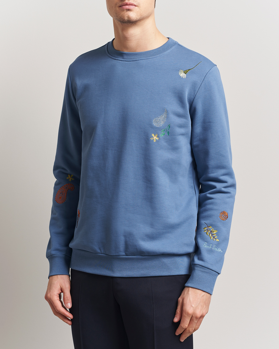 Homme | Pulls Et Tricots | Paul Smith | Embroidered Sweatshirt Blue