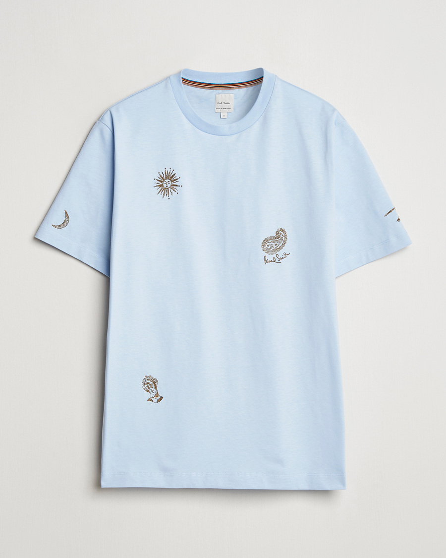 Homme | T-shirts | Paul Smith | Embroidered T-Shirt Light Blue