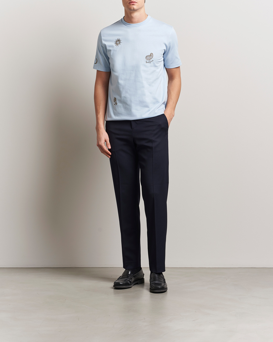 Homme | T-shirts | Paul Smith | Embroidered T-Shirt Light Blue