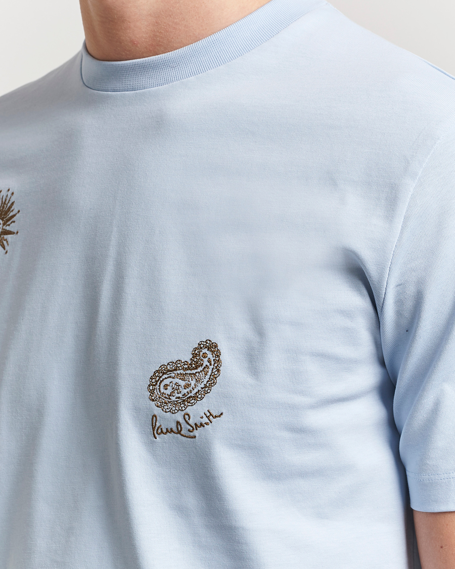 Homme | T-shirts | Paul Smith | Embroidered T-Shirt Light Blue