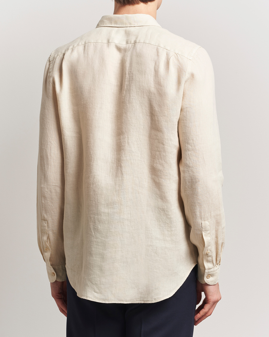 Homme | Chemises | PS Paul Smith | Tailored Fit Linen Shirt Beige