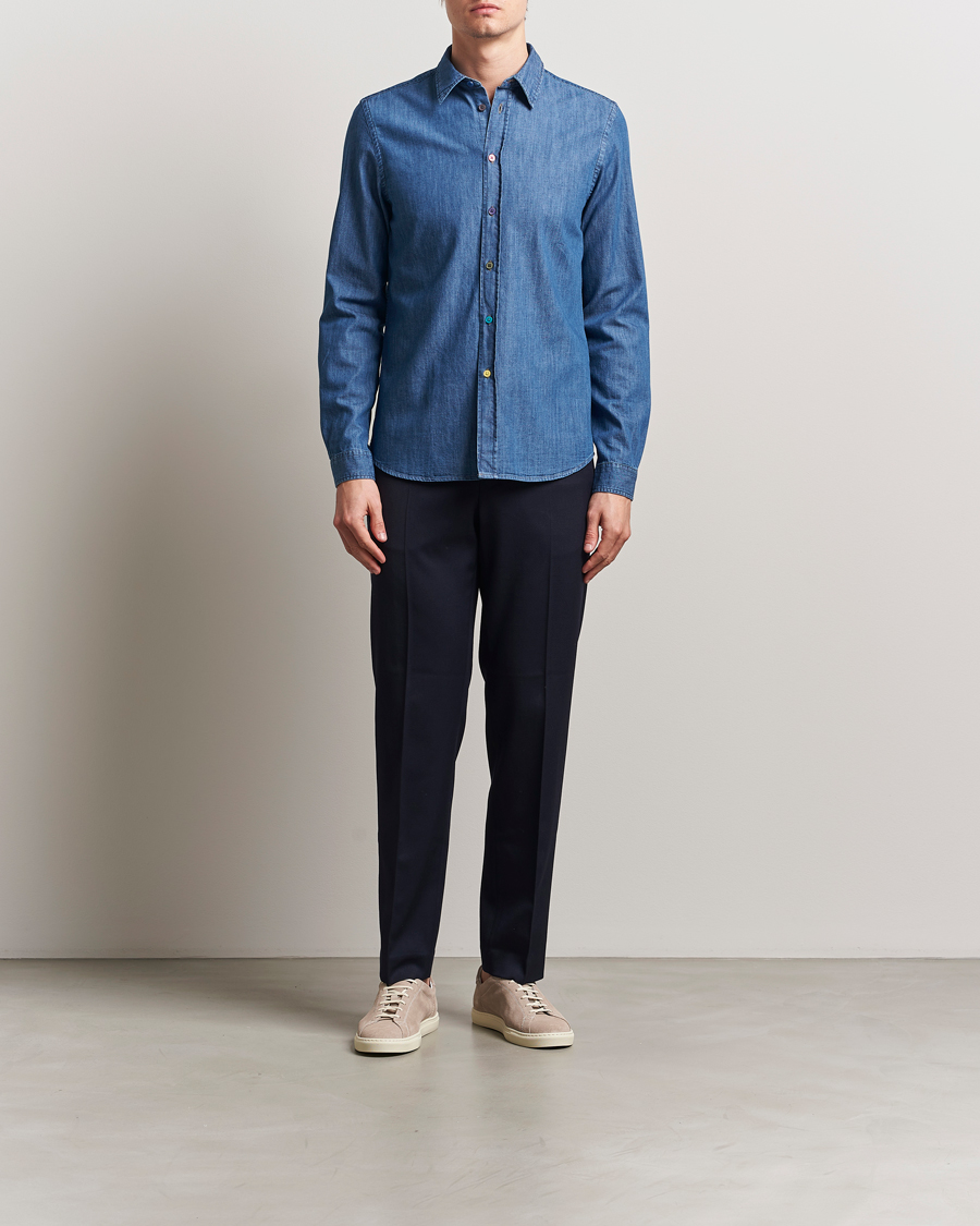 Homme | Chemises | PS Paul Smith | Tailored Fit Denim Shirt Blue