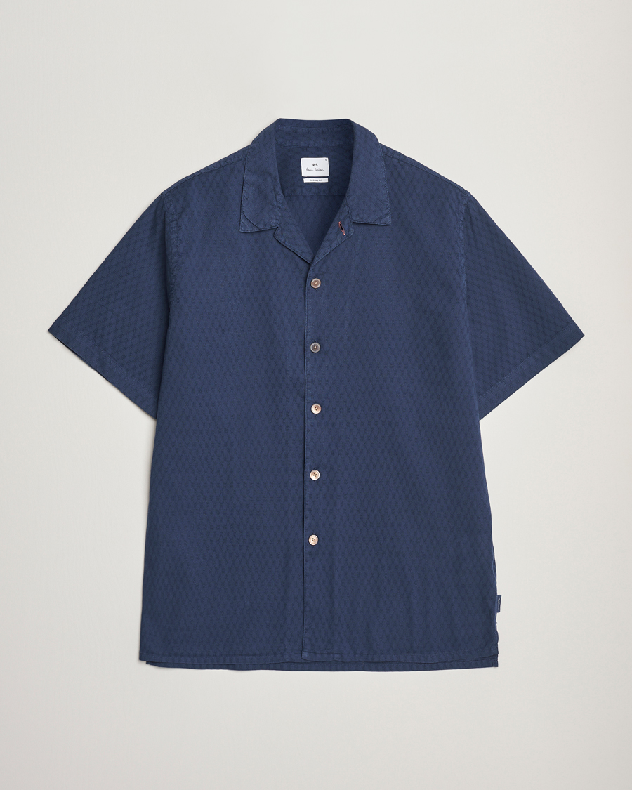 Homme | Chemises | PS Paul Smith | Structured Short Sleeve Shirt Navy