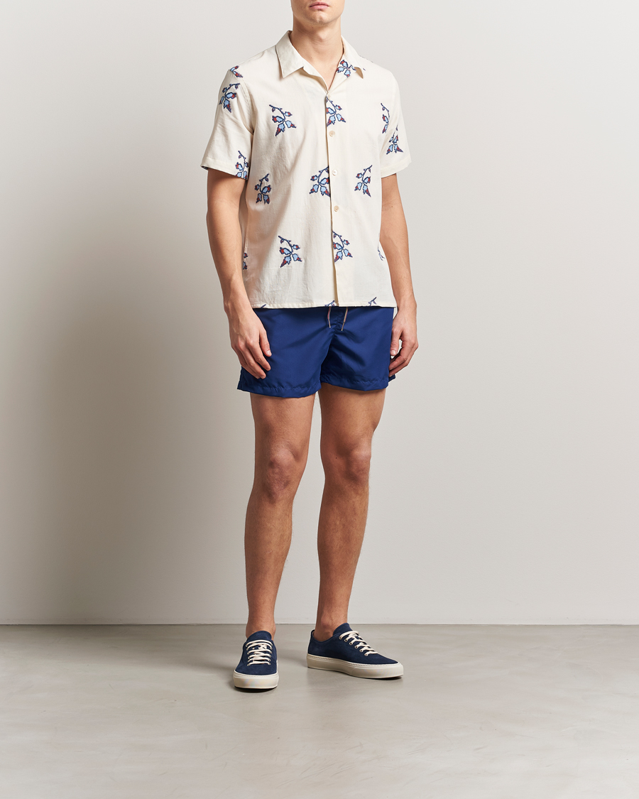 Homme | Chemises | PS Paul Smith | Flower Short Sleeve Shirt Off White