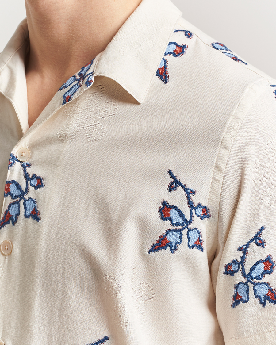 Homme | Chemises | PS Paul Smith | Flower Short Sleeve Shirt Off White