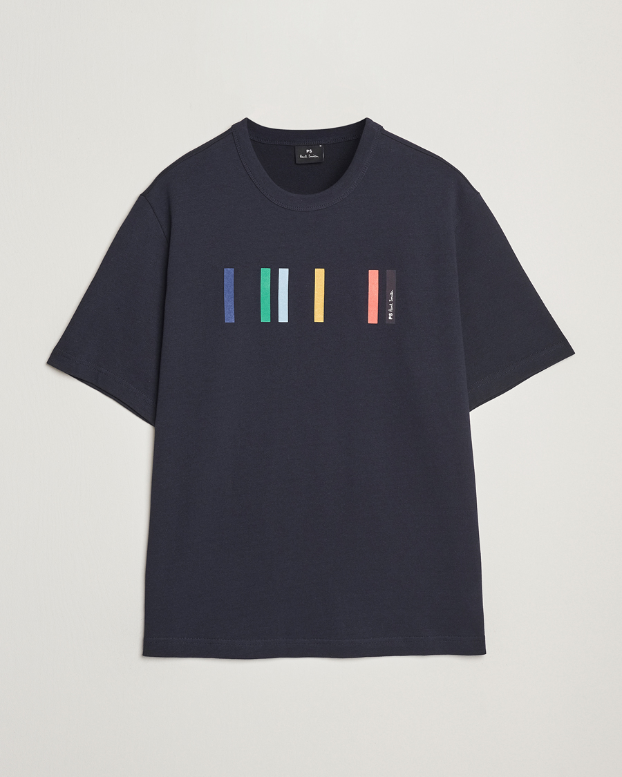 Homme | T-shirts | PS Paul Smith | Stripe Printed T-Shirt Navy