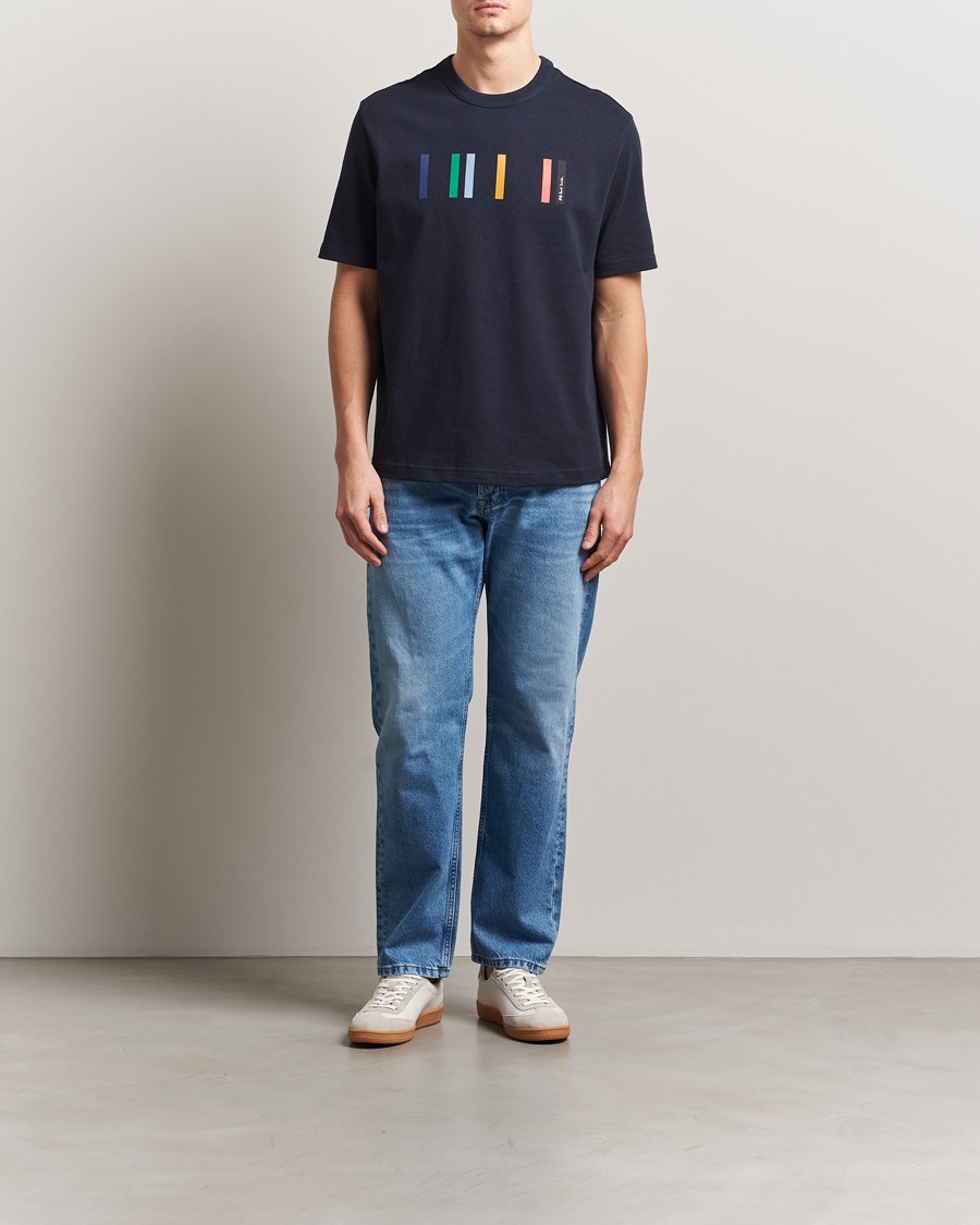 Homme | T-shirts | PS Paul Smith | Stripe Printed T-Shirt Navy