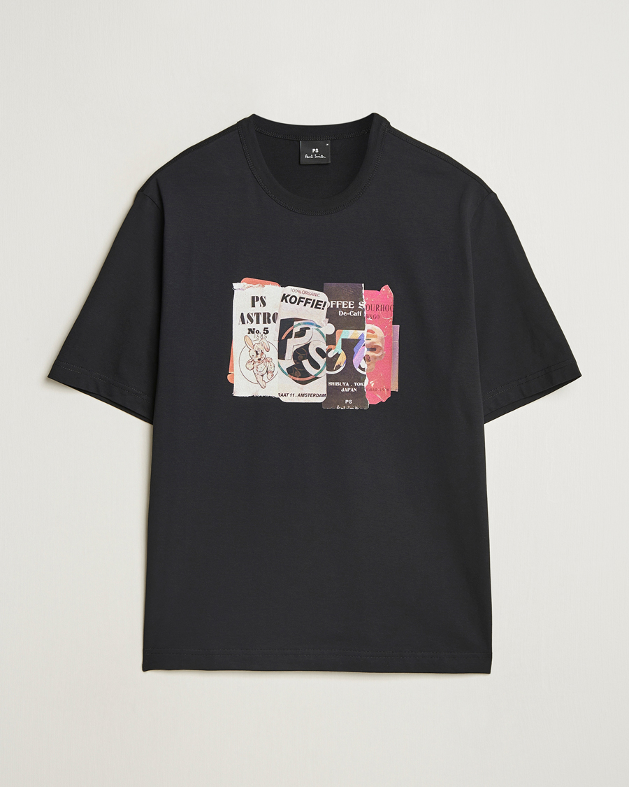 Homme | T-shirts | PS Paul Smith | Cut & Paste Printed T-Shirt Black