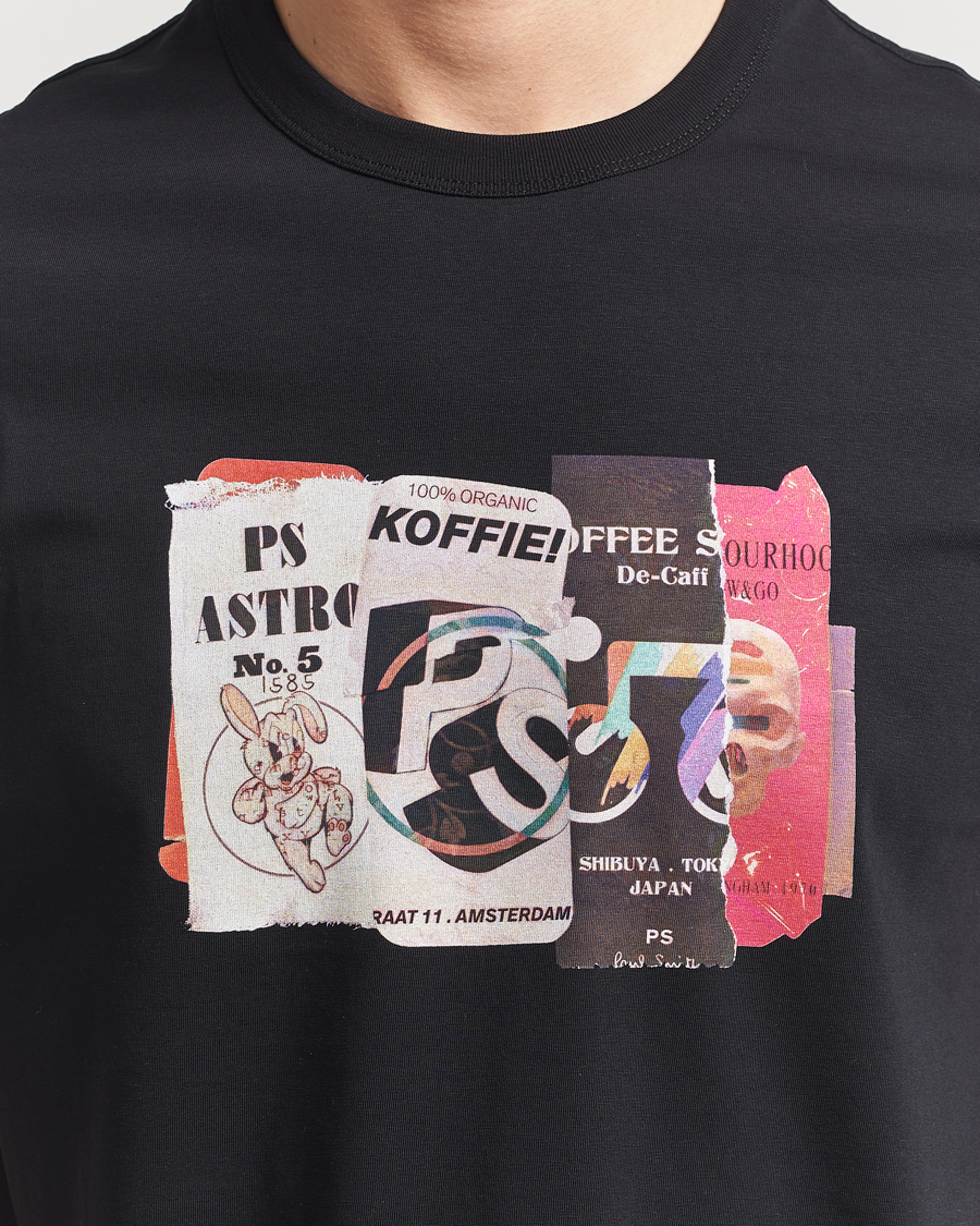 Homme | T-shirts | PS Paul Smith | Cut & Paste Printed T-Shirt Black