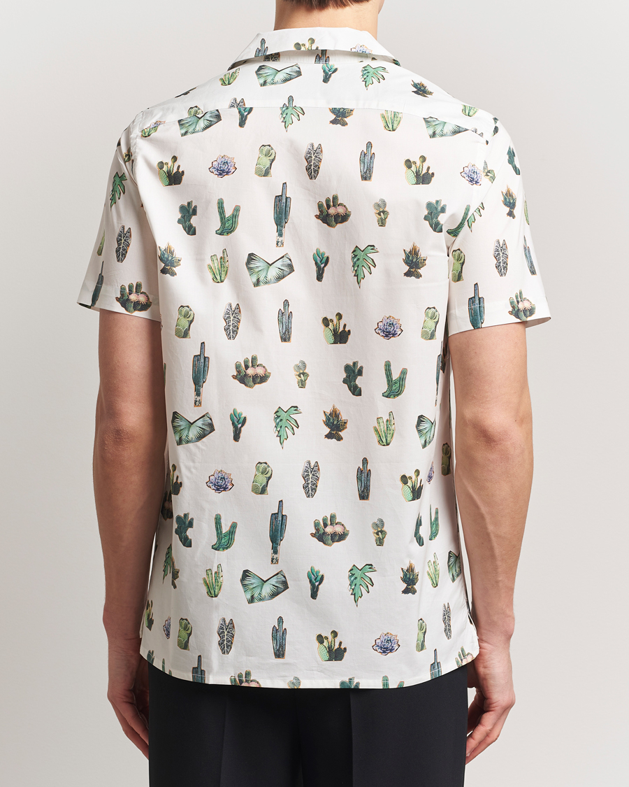 Homme | Chemises | PS Paul Smith | Cactus Line Up Short Sleeve Shirt White