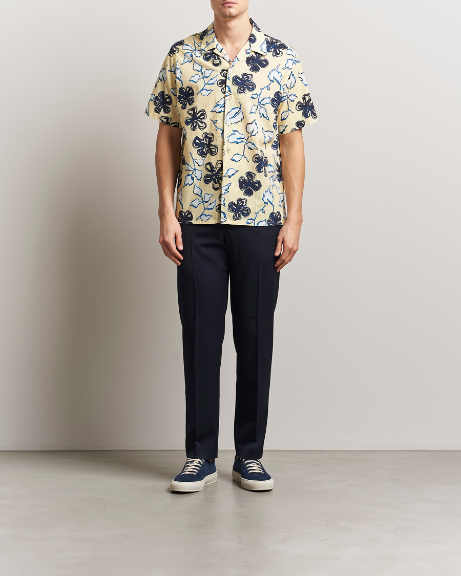 Homme | Chemises | PS Paul Smith | Floral Short Sleeve Shirt Yellow