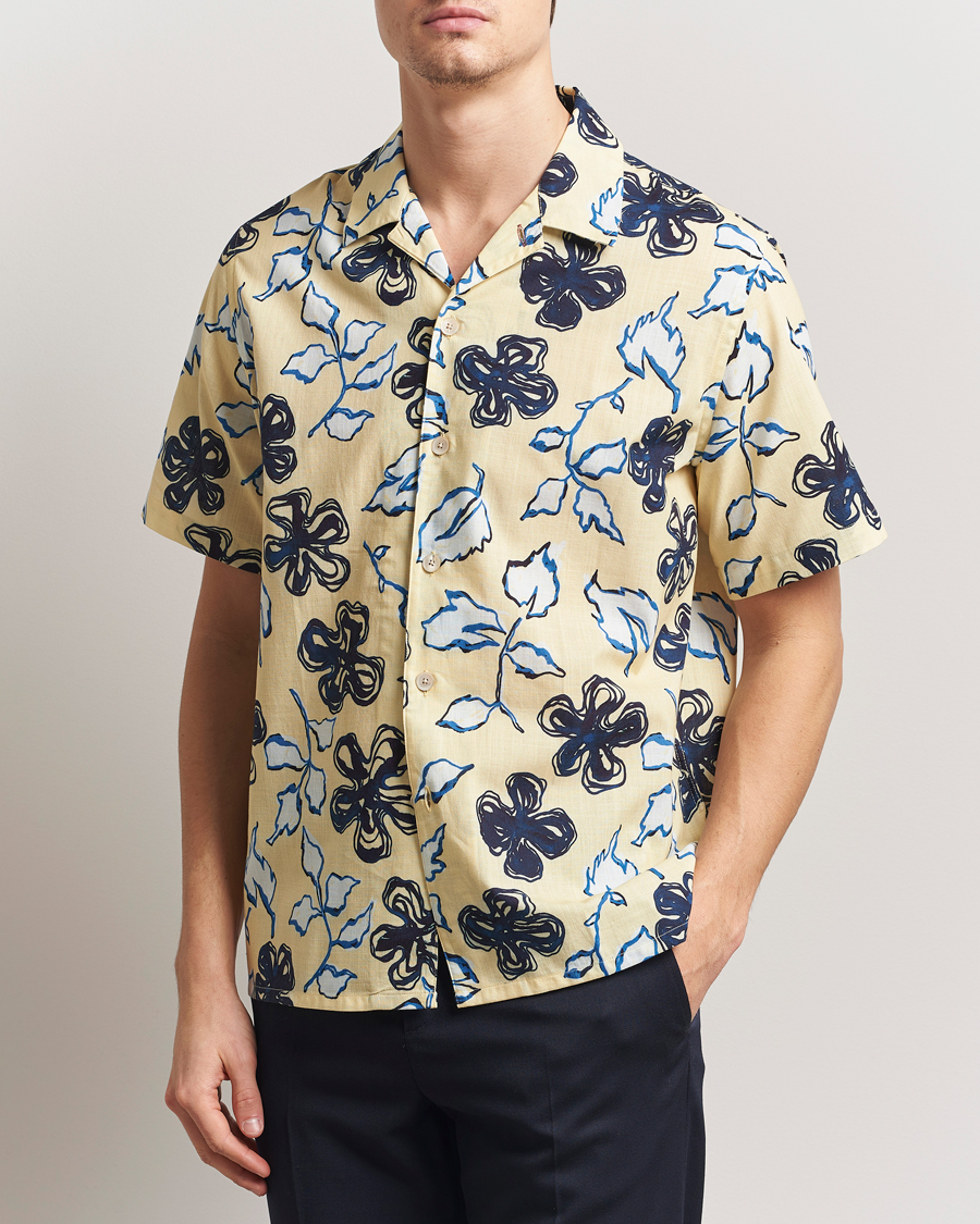 Homme | Chemises | PS Paul Smith | Floral Short Sleeve Shirt Yellow