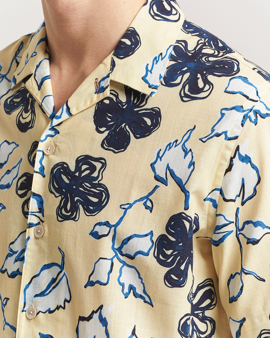 Homme | Chemises | PS Paul Smith | Floral Short Sleeve Shirt Yellow