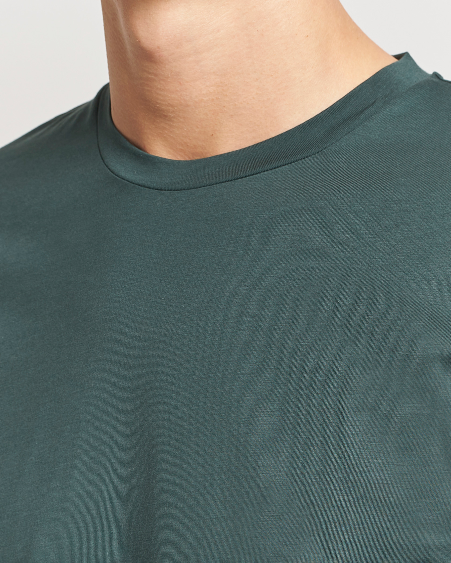 Homme | T-shirts | Sunspel | Riviera Midweight T-Shirt Holly Green