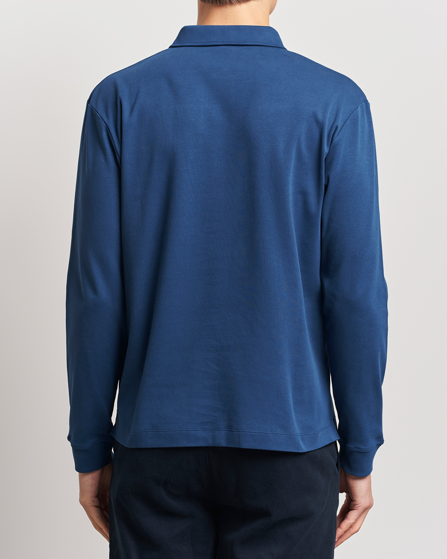 Homme | Pulls Et Tricots | Sunspel | Heavy Weight Polo Shirt Naval Blue
