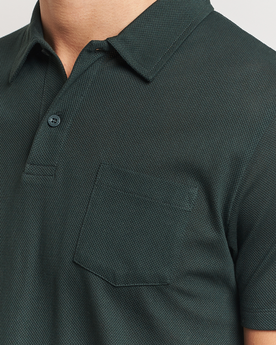 Homme | Polos | Sunspel | Riviera Polo Shirt Dark Green