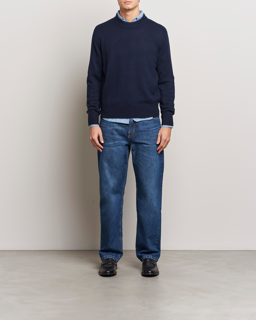 Homme | Pulls Et Tricots | Sunflower | Moon Merino Sweater Navy