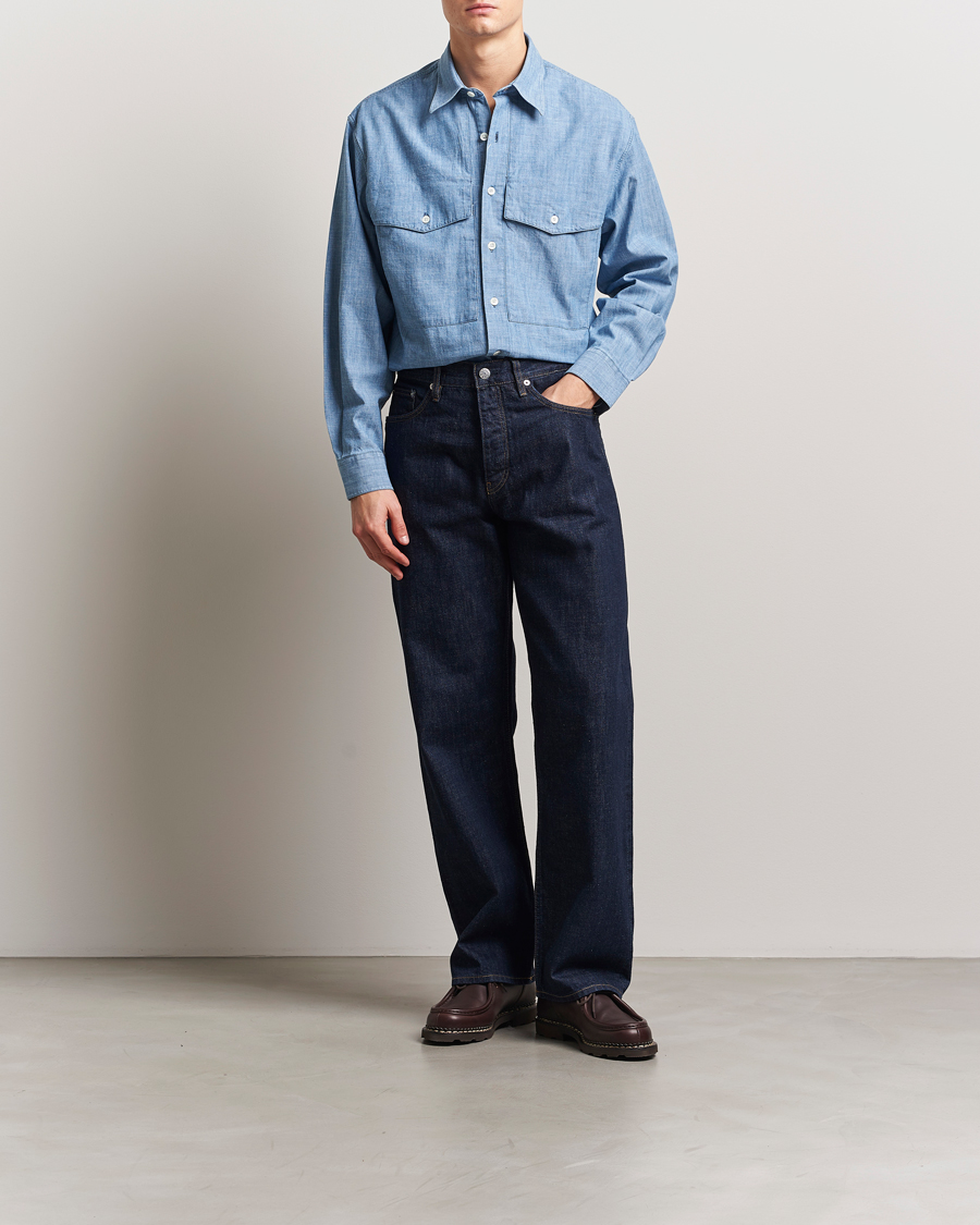 Homme | Chemises | Sunflower | Loose Jeans Simple Rinse Blue