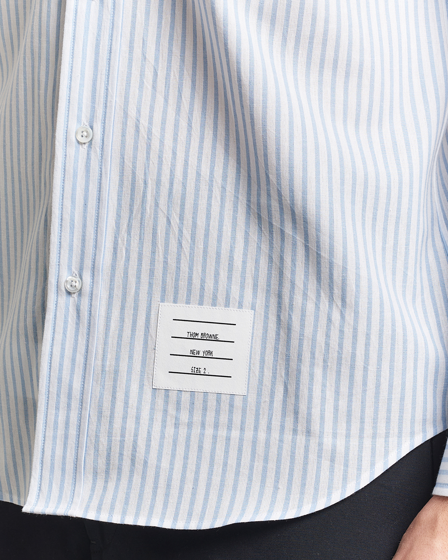 Homme | Chemises | Thom Browne | Uniform Stripe Cotton Shirt Light Blue